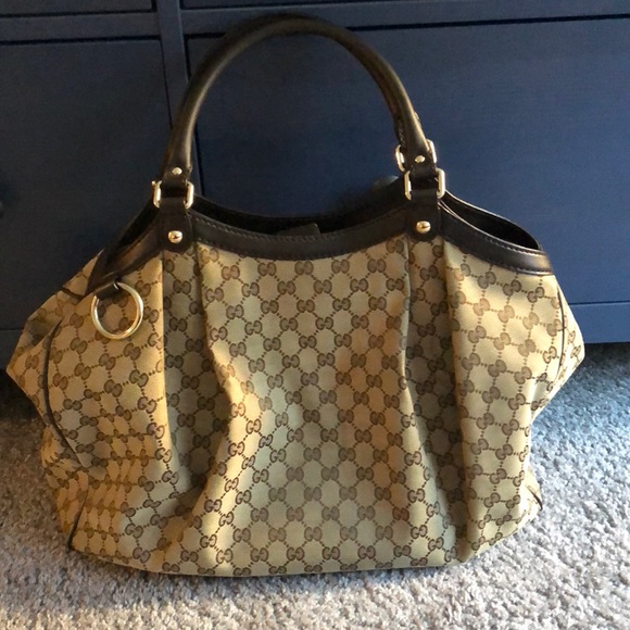 gucci original gg canvas tote